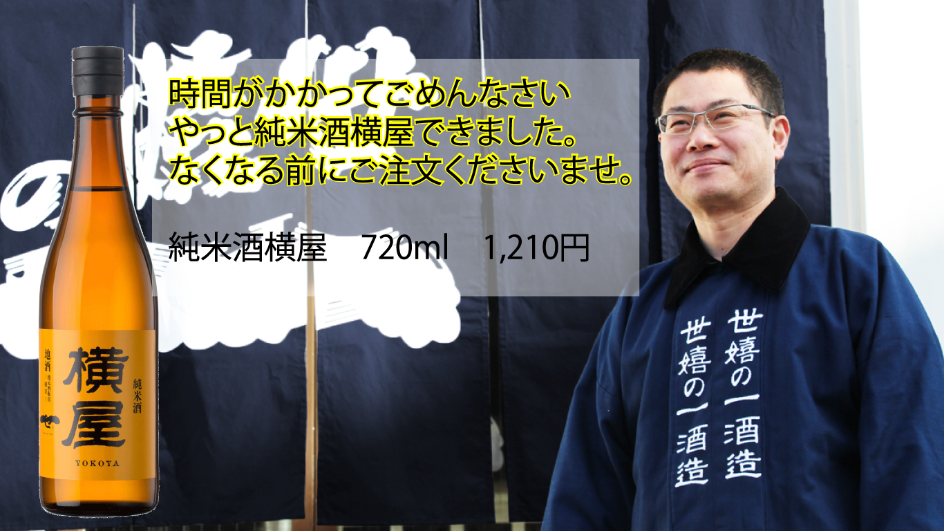 純米酒横屋　再販