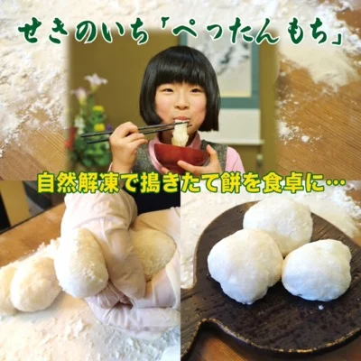 自然解凍でつきたての食感を楽しめる、ぺったんもち5個入り