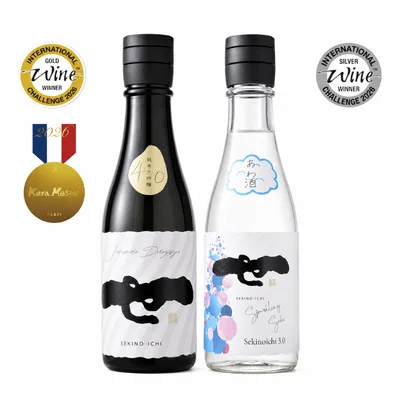 純米大吟醸とスパークリング 300ml 2本セット