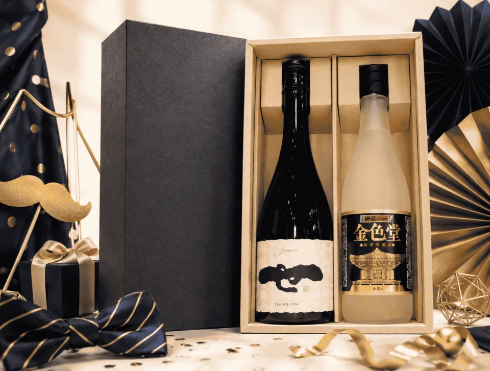 金色堂と世嬉の一の純米酒2本セット