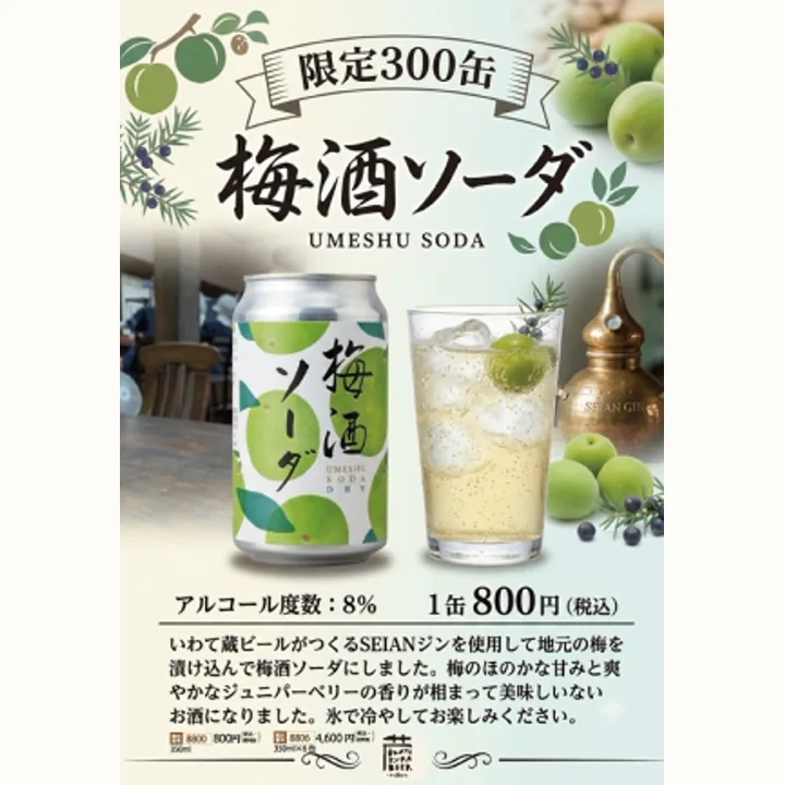 梅酒ソーダ ドライ 1缶 800円の商品画像