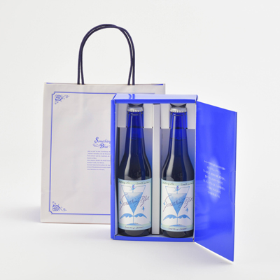 青いシャンパンビア サムシングブルー 330ml 2本セット ブライダル商品 世嬉の一酒造 青いシャンパンビア サムシングブルー 330ml 2本セット ブライダル商品 世嬉の一酒造