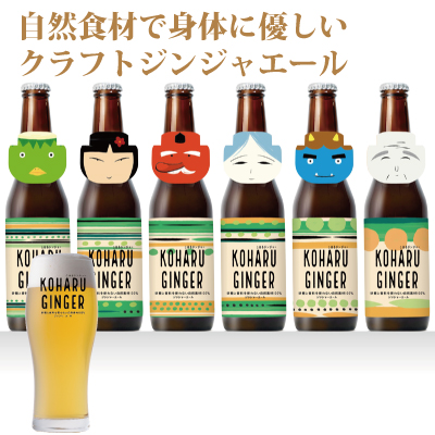 クラフトジンジャーエール こはるジンジャー 6本（330ml） 地