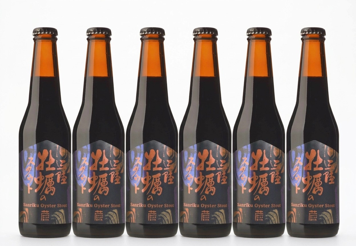 三陸広田湾産牡蠣のスタウト(オイスタースタウト) 330ml 6本セット